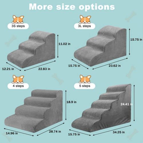 Dog Stairs For Small Dogs 3 4 Steps Dog Ramp Removable Washable Pet Steps Dog Stairs For Small Dogs 3 4 Steps Dog Ramp Removable Washable Pet Steps